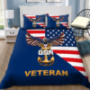 US Navy Veteran Eagle Quilt Bedding Set