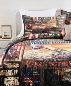 I'm A Female Veteran Quilt Bedding Set