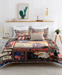 I'm A Female Veteran Quilt Bedding Set