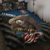 US Marine Corps Veteran These Colors Don't Run Quilt Bedding Set