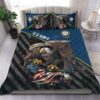 US Navy Veteran These Colors Don't Run Quilt Bedding Set