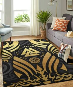 Viking Raven Anti Slip Area Rugs for Living Room Bedroom