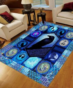 Personalized Tree Of Life Raven Area Rug