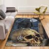 Celtic Pagan and Wiccan Pentagram Raven Viking Area Rug