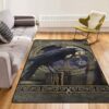 Celtic Wicca Pentagram Raven Rug