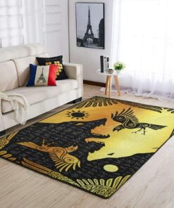 Wolf Odin Raven Futhark Rug