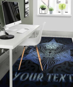 Personalized Celtic Raven Rug