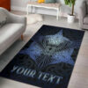 Personalized Celtic Raven Rug