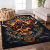 Fueled by Fire Driven By Courage Washable Personalized Firefighter Area Rug