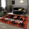 Fire Department Logo Firefighter Area Rug - Fireman Carpet