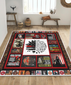 I Am The Storm Female Firefighter Rectangle Area Rug