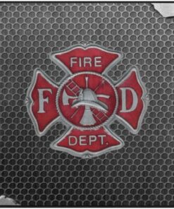 Carbon Fire Department Logo Firefighter Area Rug