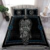 Vegvisir Odin Rune Viking Quilt Bedding Set