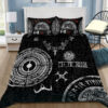 Viking Baldur Norse Mythology Tattoo Quilt Bedding Set