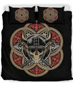 Viking Warrior Norsemen Quilt Bedding Set