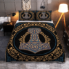 Thor Hammer Mjolnir Viking Quilt Bedding Set