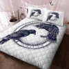 Raven Of Odin Hugin And Munin Viking Quilt Bedding Set