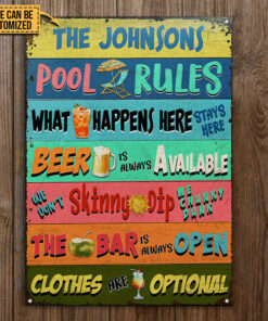 Pool Rules What Happens Here Stays Here