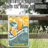 Personalized Welcome To Our Backyard Bar Metal Sign