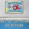 Welcome To Our Pool - Funny Personalized Name Swimming Pool Metal Signs
