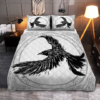 The Ravens Of Odin In Noese Mythology Viking Quilt Bedding Set