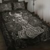 Black Thors Hammer Viking Quilt Bedding Set