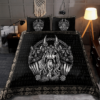 Viking Odin And His Wolves Quilt Bedding Set