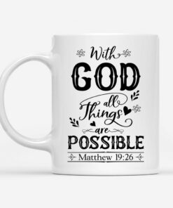 With God All Thing Area Possible