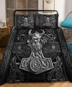 Odin Tattoo Viking Quilt Bedding Set