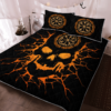 Viking Skull Quilt Bedding Set