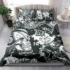 Viking Vegvisir Skull Quilt Bedding Set