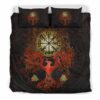 Vegvisir Phoenix Valknut Viking Quilt Bedding Set