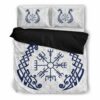 Vegvisir Dragon Viking Quilt Bedding Set