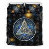 Ravens With The Valknut Viking Quilt Bedding Set