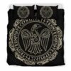 The Raven Of Odin Viking Quilt Bedding Set