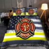 Proud American Firefighter Quilt Bedding Set