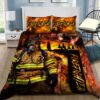 Firefighter Heroes Pride Serve And Protection Quilt Bedding Set