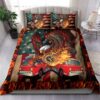 Firefighter Eagle Fire Truck Quilt Bedding Set