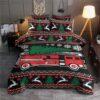 Christmas Tree Firefighter Quilt Bedding Set