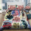 American Fire Man Quilt Bedding Set