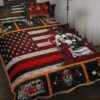 Firefighter Usa Quilt Bedding Set