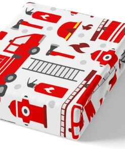 Red Fire Fighting Quilt Bedding Set
