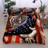 American Firefighter Quilt Bedding Set