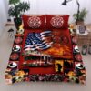 Firefighter American Quilt Bedding Set