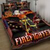 Eagle American Firefighter Quilt Bedding Set