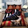 American Flag Firefighter Quilt Bedding Set