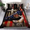Jesus Christ Proud American Firefighter Quilt Bedding Set