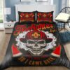 Firefighter Dept Skull Quilt Bedding Set