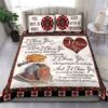 I Choose You With Heart Firefighter Quilt Bedding Set