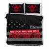 Feeling Safe With Firefighter Quilt Bedding Set